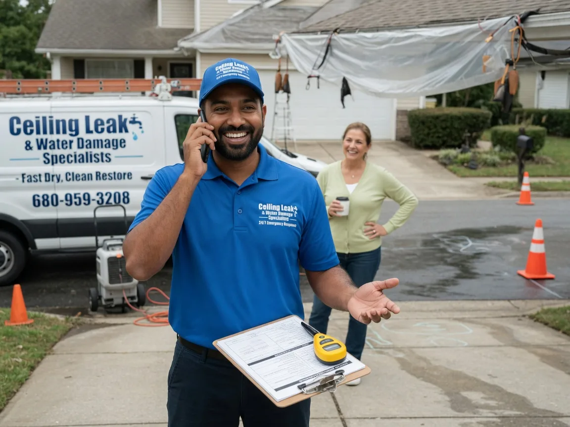 Ceiling Leak Cleanup Bowling Green, IN FAQs